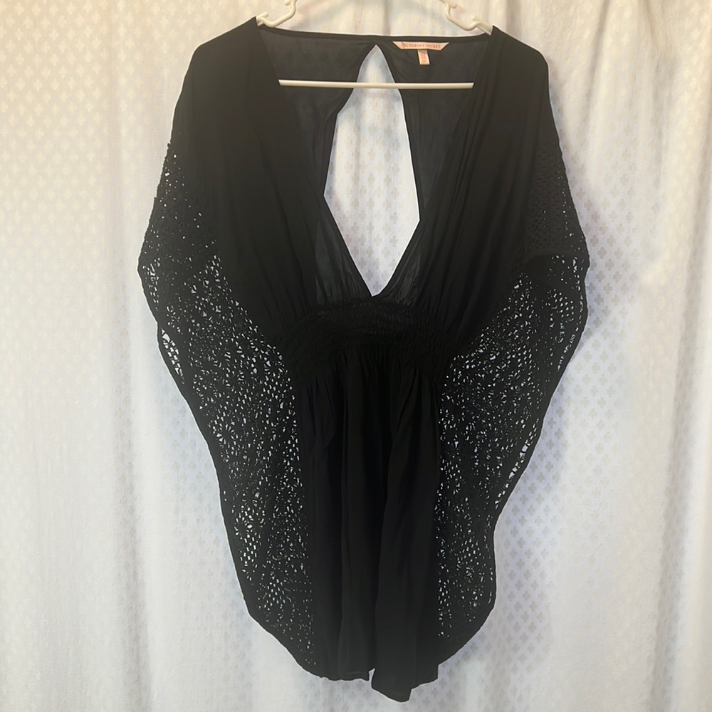 Victorias Secret black beach cover up